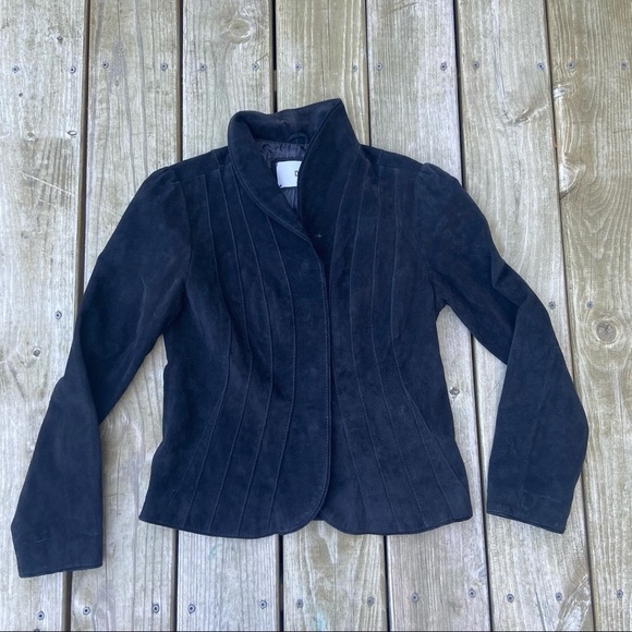 Doma Black Leather Pleated Jacket Riding Western S - Picture 7 of 10